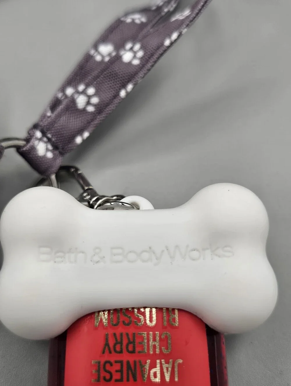Bath and Body Works PocketBac Holder Wearable Doggie Clean-Up Dog Cherry Blossom